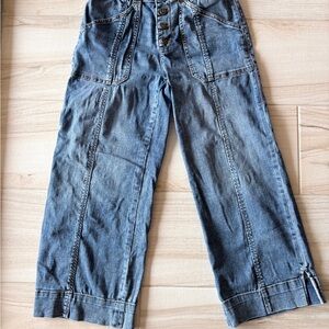 Karl Lagerfeld Women's Blue Ankle Jeans